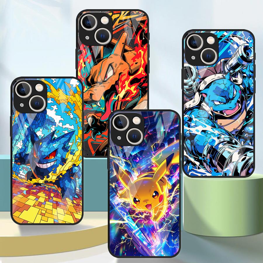 Phone Cases Iphone 16 - Sevimli Pikachu Pokemon Telefon Kılıfı Cam