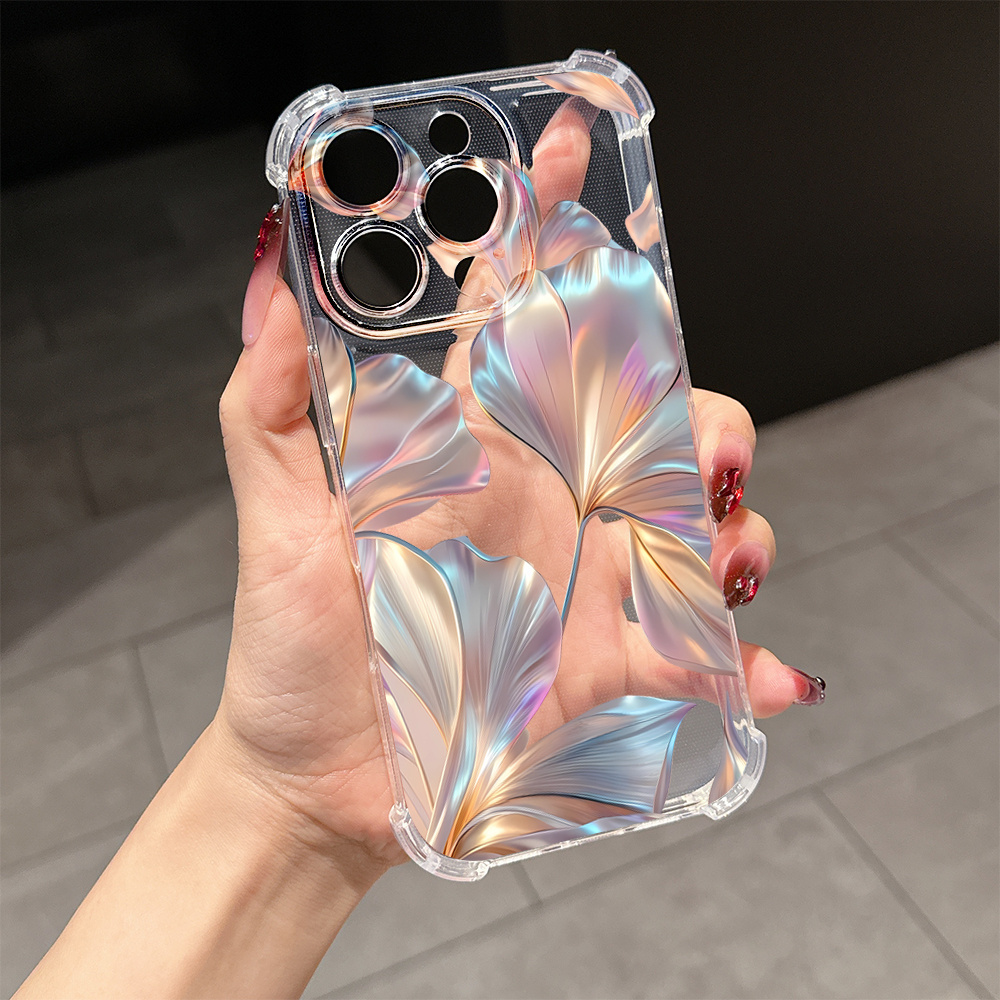 Phone Cases Iphone 16 - Renkli çiçek desenli telefon kılıfı, iPhone