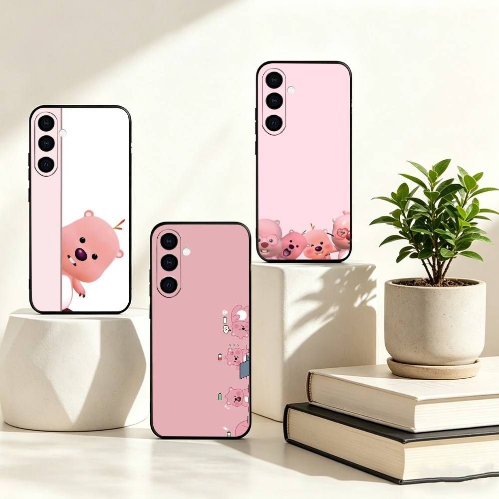 Phone Cases Loopy - Lovely PinkC-CartoonL-Loopys-s Telefon Kılıfı Siyah Silikon