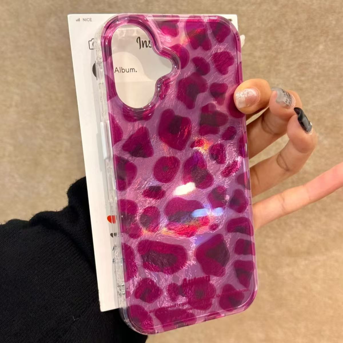 Phone Cases Purple - Mor Leopar Desenli Telefon Kılıfı iPhone