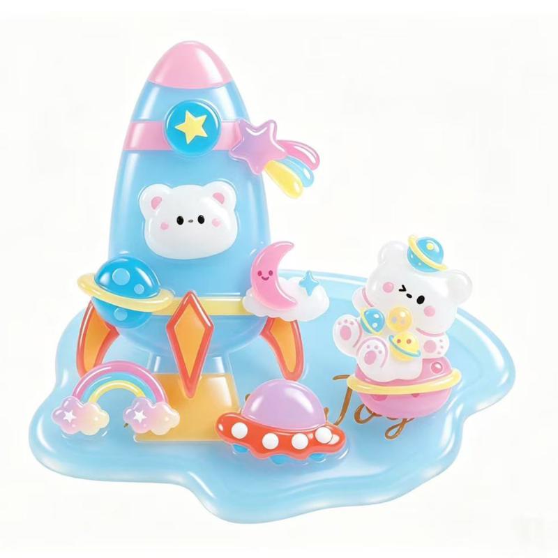 Phone Cases Kids - 3D İstiflenebilir Kristal Hayvan Çıkartmaları, Çıkarılabilir,