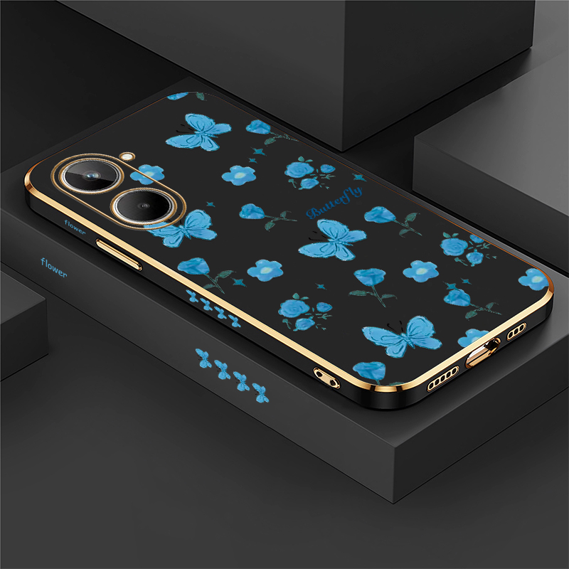 Phone Cases Oppo - Çiçek Kelebek Baskılı Telefon Kılıfı OPPO