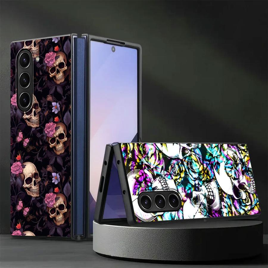 Phone Cases Z Fold 7 - Kafatası Sanat Kılıf Samsung Galaxy Z