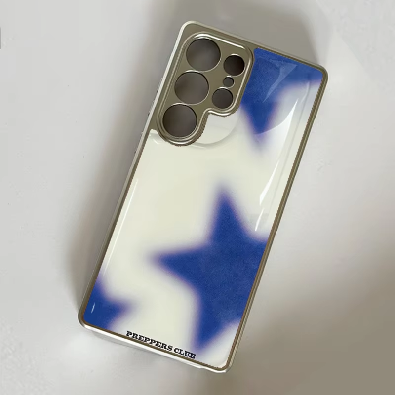 Phone Cases Blue - Kore Malı Mavi Yıldız Gradyanlı Epoksi