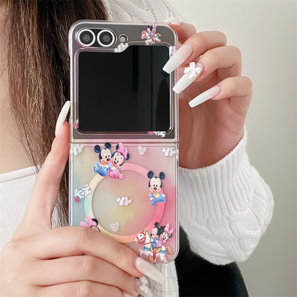 Phone Cases Magnetic - Kore Sevimli Mickey Minnie Manyetik Telefon