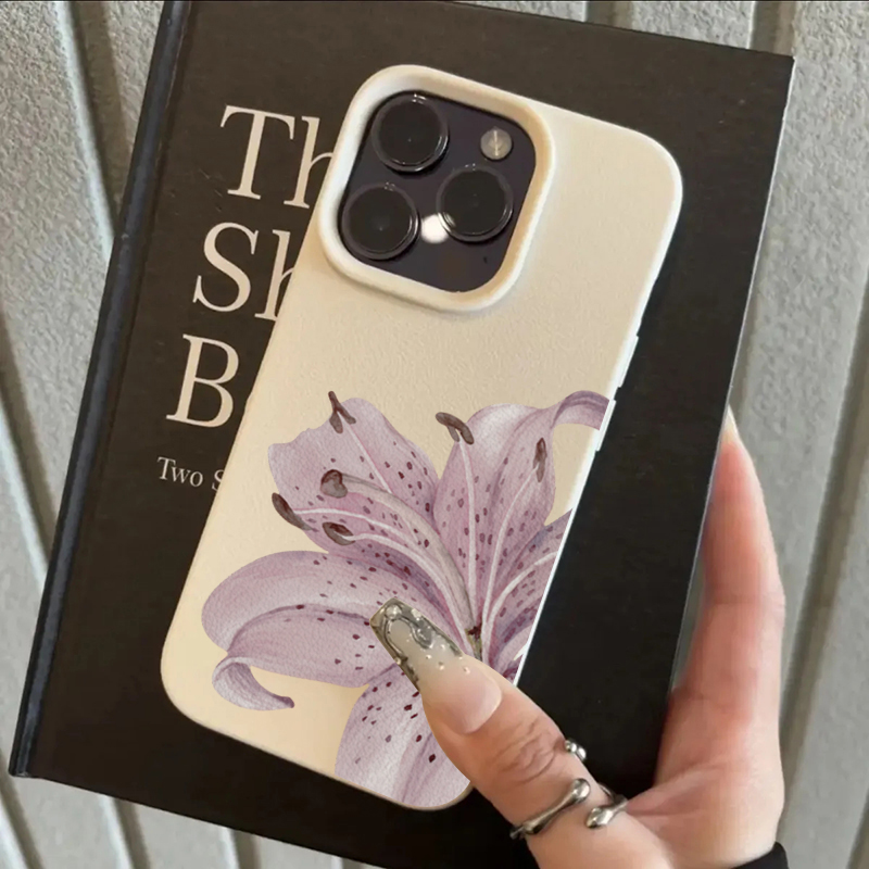 Phone Cases Purple - Mor Zambak Çiçekli Telefon Kılıfı iPhone