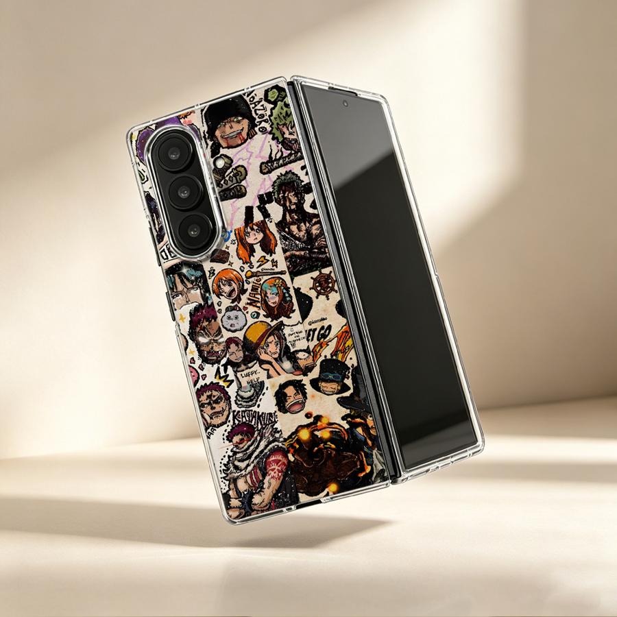 Phone Cases Z Fold 7 - Crew Bond Luffy Kılıfı Samsung Galaxy