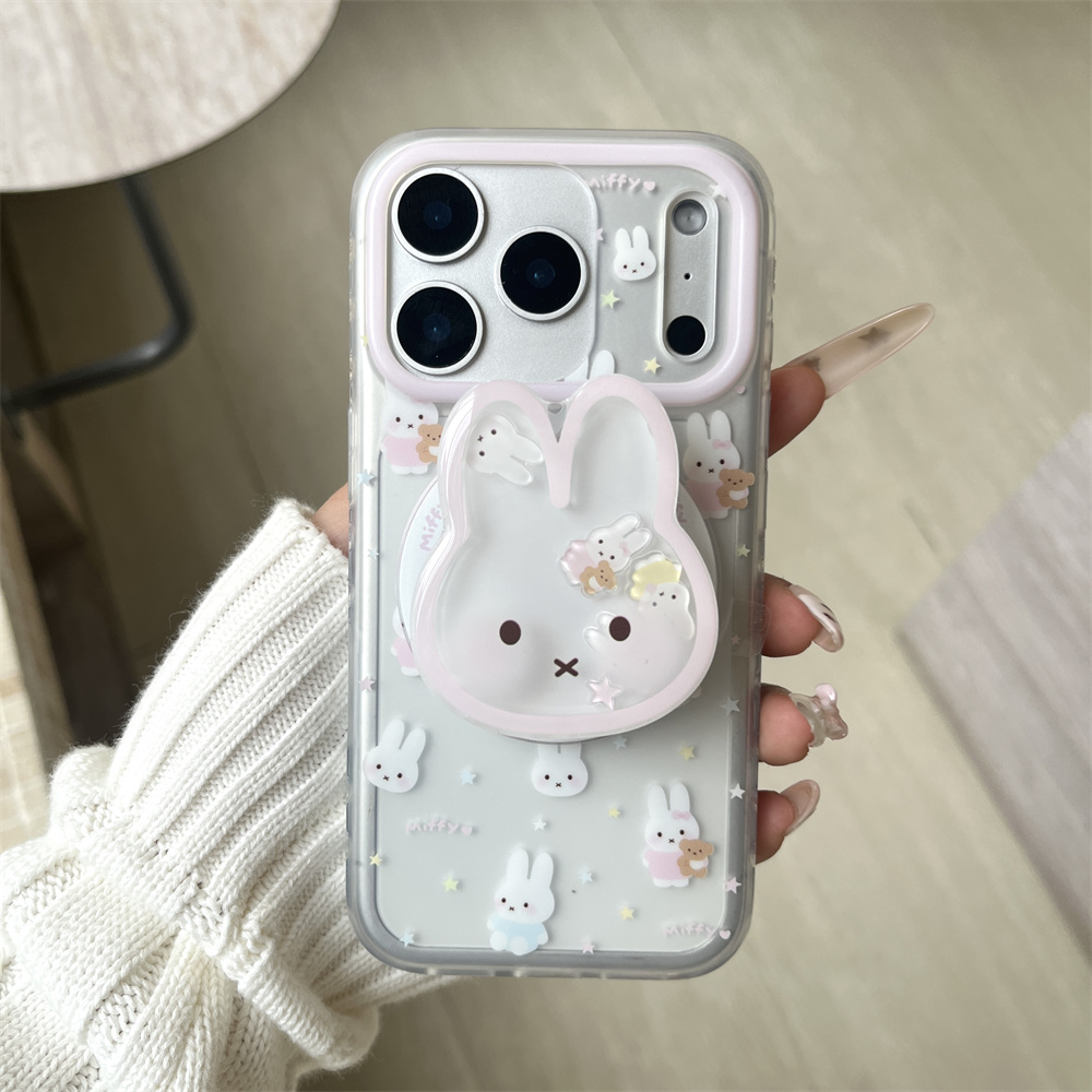 Phone Cases Blue - Kore INS Basit Yıldız Tavşan Manyetik