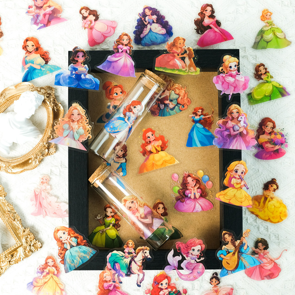 Phone Cases Kids - 50 Adet Masal Prensesi Şeffaf Su