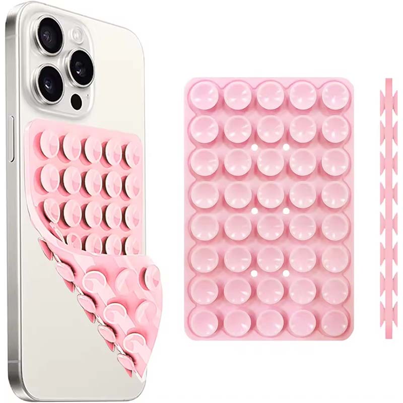 Phone Cases Case - Silikon Vakumlu Telefon Standı, Güçlü Çift