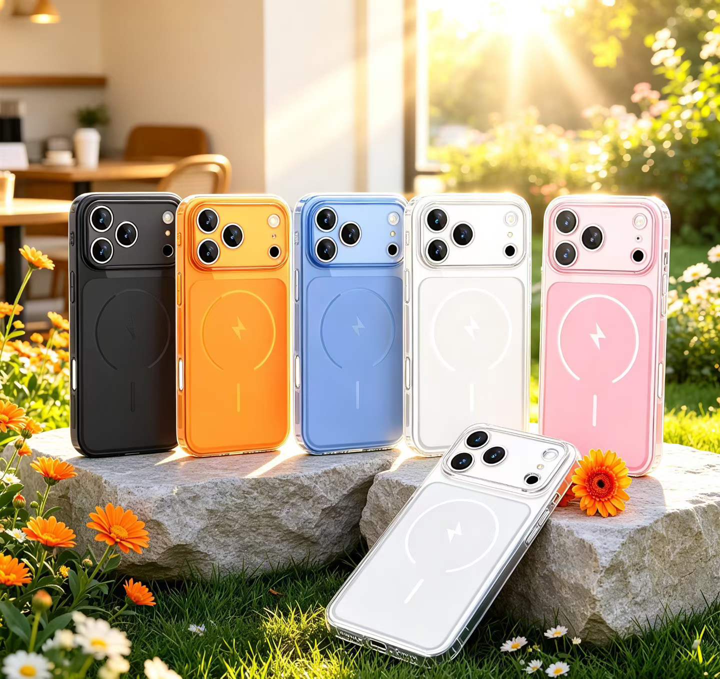Phone Cases Loopy - Darbeye Dayanıklı Şeffaf Renkli Telefon Kılıfı