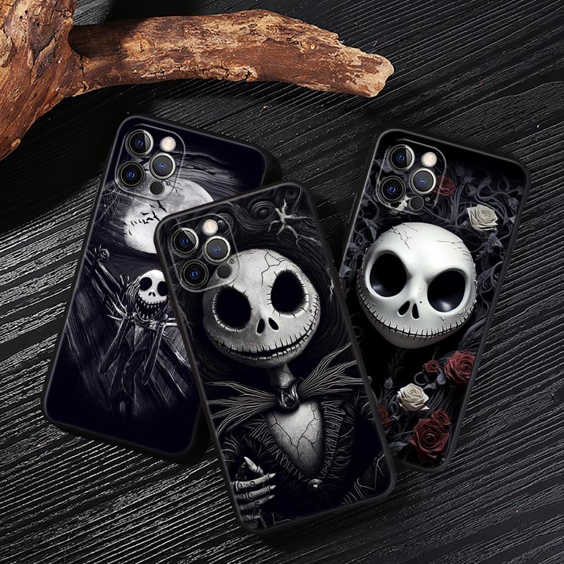 Phone Cases Disney - Jack Skellington Siyah Sanat Disney Kılıfı
