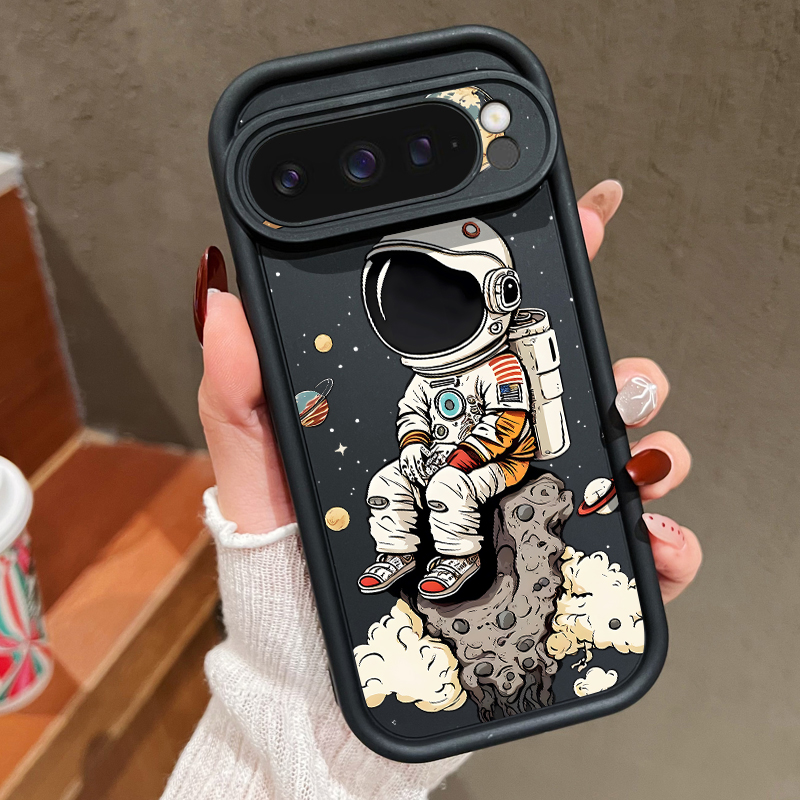 Phone Cases Google Pixel 7 - Karikatür Astronot Baskılı TPU Telefon Kılıfı