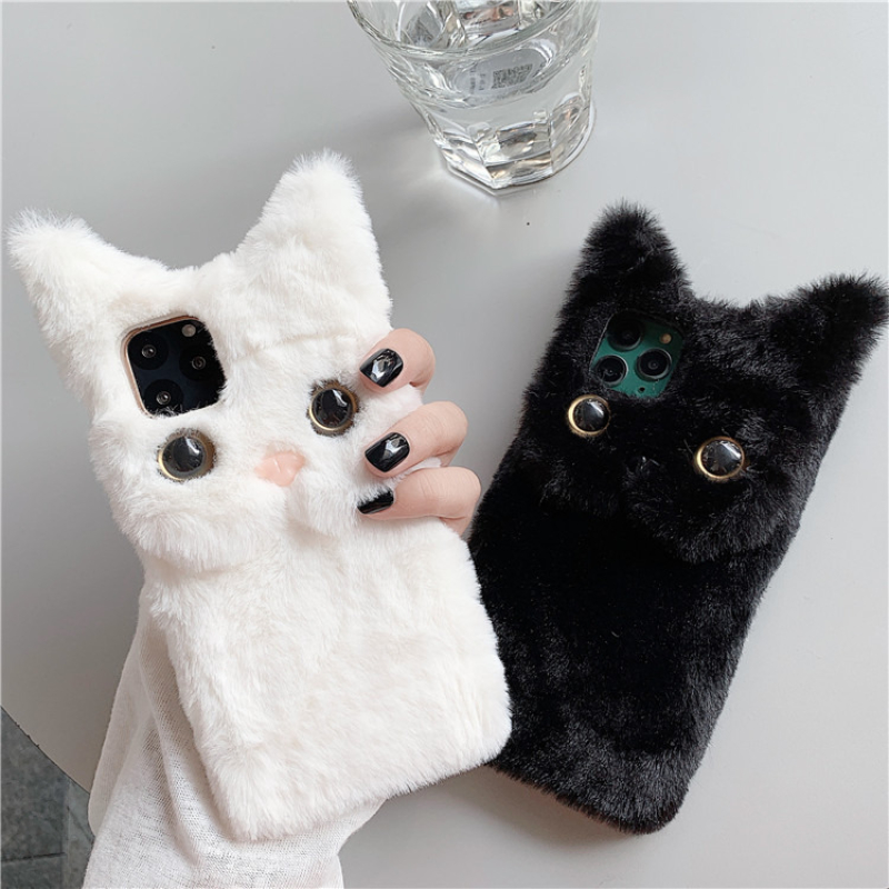 3D Sevimli Karikatür Kedi Tüyl - Phone Cases Iphone 16 incelemesi ve fiyatı
