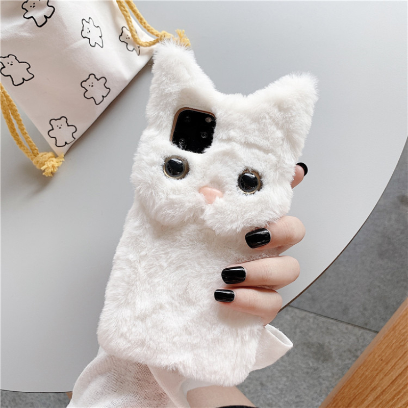 3D Sevimli Karikatür Kedi Tüyl - Phone Cases Iphone 16 incelemesi ve fiyatı
