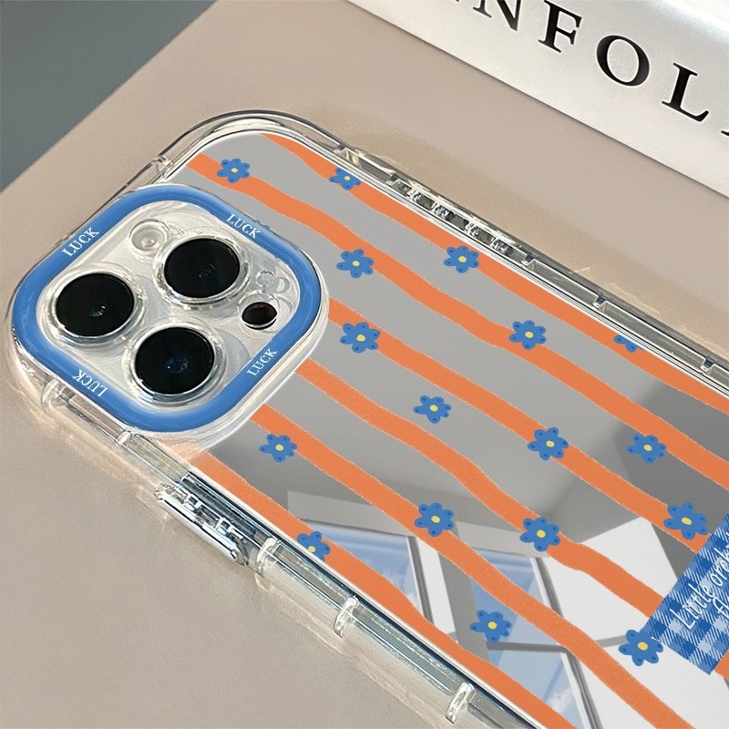 Mavi Çizgili Çiçek Desenli Ayn - Phone Cases Blue incelemesi ve fiyatı