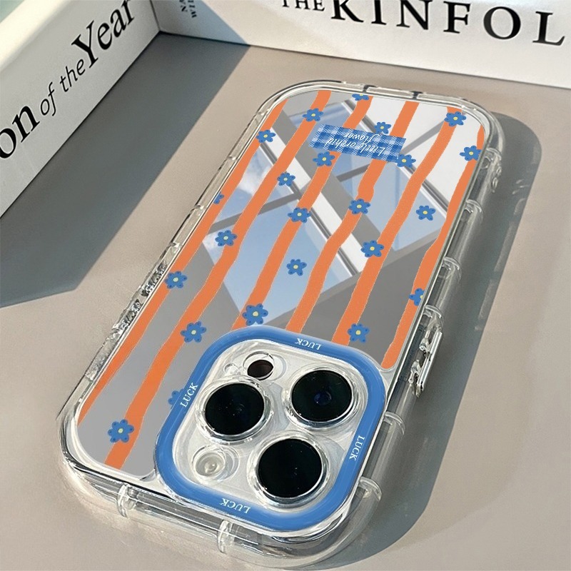 Mavi Çizgili Çiçek Desenli Ayn - Phone Cases Blue incelemesi ve fiyatı