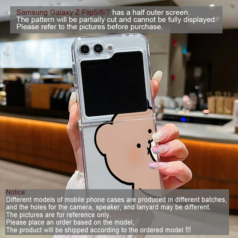 Komik Tavşan Ayı Çiftli Şeffaf - Phone Cases Z Fold 7 incelemesi ve fiyatı