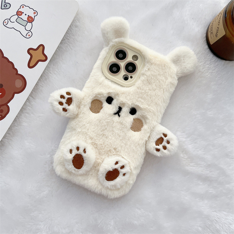 Kore 3D Çizgi Film Ayı Tüylü P - Phone Cases Iphone 16 incelemesi ve fiyatı