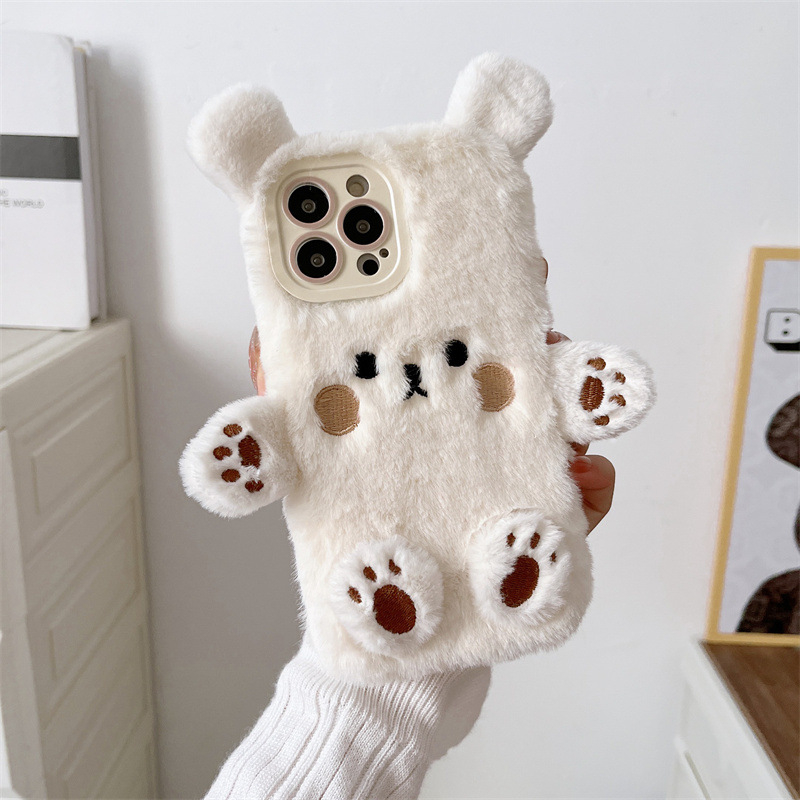 Kore 3D Çizgi Film Ayı Tüylü P - Phone Cases Iphone 16 incelemesi ve fiyatı