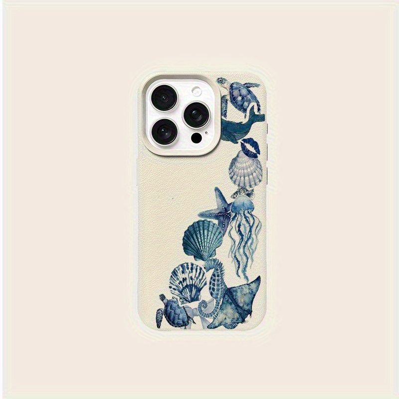 Suluboya Çiçekli Denizanası Ma - Phone Cases Blue incelemesi ve fiyatı