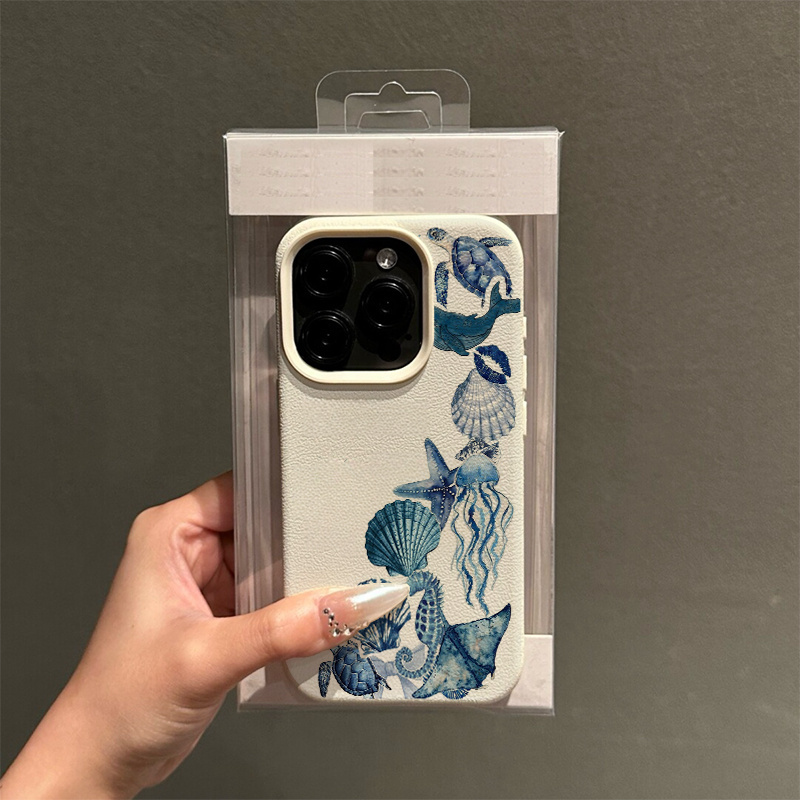 Suluboya Çiçekli Denizanası Ma - Phone Cases Blue incelemesi ve fiyatı