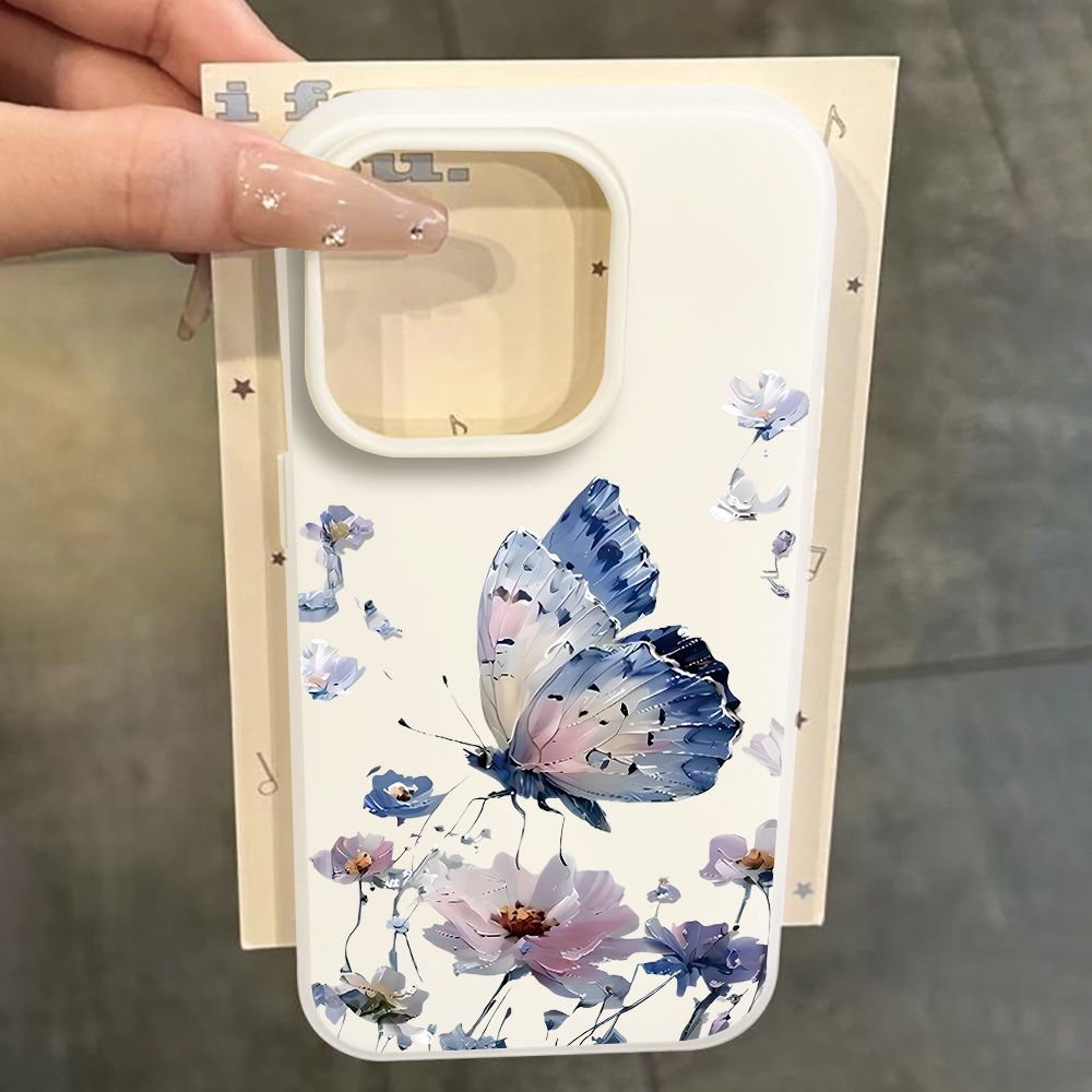 Suluboya Mavi Mor Kelebek Çiçe - Phone Cases Purple incelemesi ve fiyatı