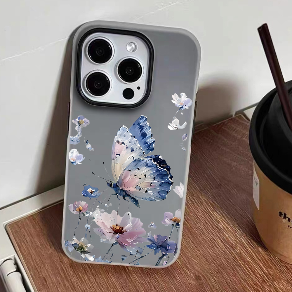 Suluboya Mavi Mor Kelebek Çiçe - Phone Cases Purple incelemesi ve fiyatı