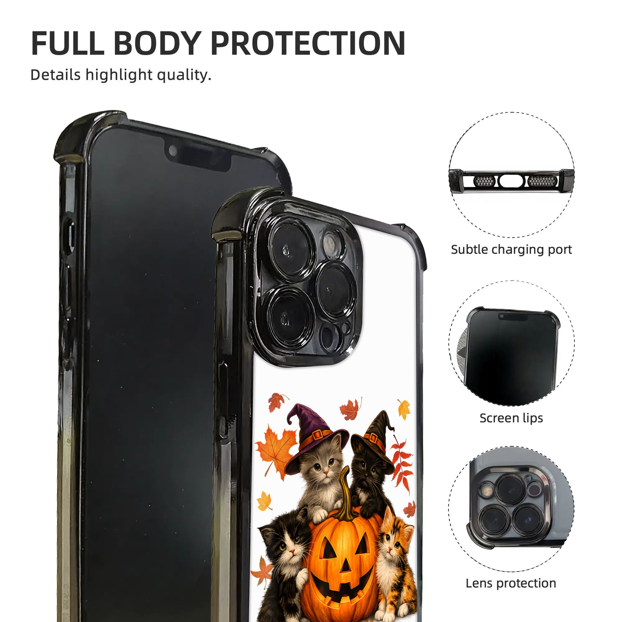Cadılar Bayramı Sevimli Kedile - Phone Cases Kids incelemesi ve fiyatı
