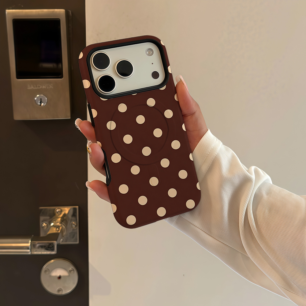 Kahverengi Bej Puantiyeli Many - Phone Cases Magnetic incelemesi ve fiyatı