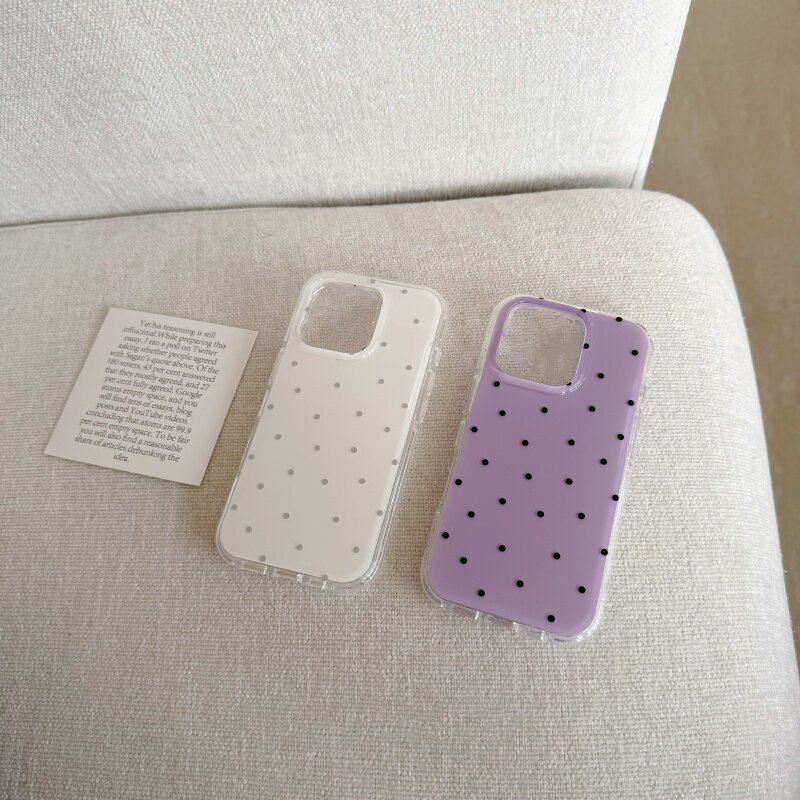Kore Beyaz ve Mor Puantiyeli T - Phone Cases Purple incelemesi ve fiyatı