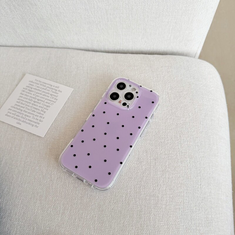 Kore Beyaz ve Mor Puantiyeli T - Phone Cases Purple incelemesi ve fiyatı
