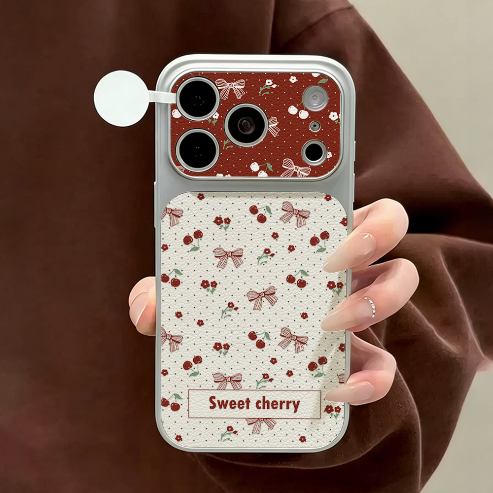 Tatlı Kiraz Fiyonklu Deri Tele - Phone Cases With Camera Cover incelemesi ve fiyatı