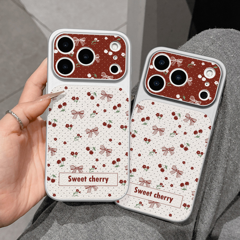 Tatlı Kiraz Fiyonklu Deri Tele - Phone Cases With Camera Cover incelemesi ve fiyatı