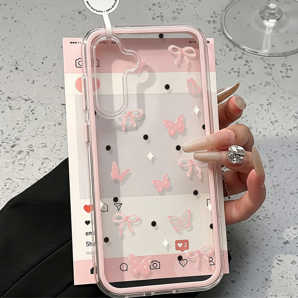Sevimli Pembe Fiyonklu Yumuşak - Phone Cases With Camera Cover incelemesi ve fiyatı