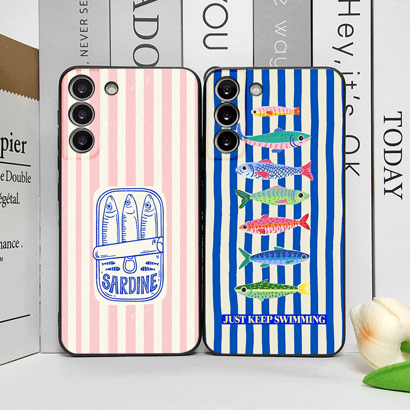 Sevimli Çizgili Desenli Sardal - Phone Cases Oppo incelemesi ve fiyatı