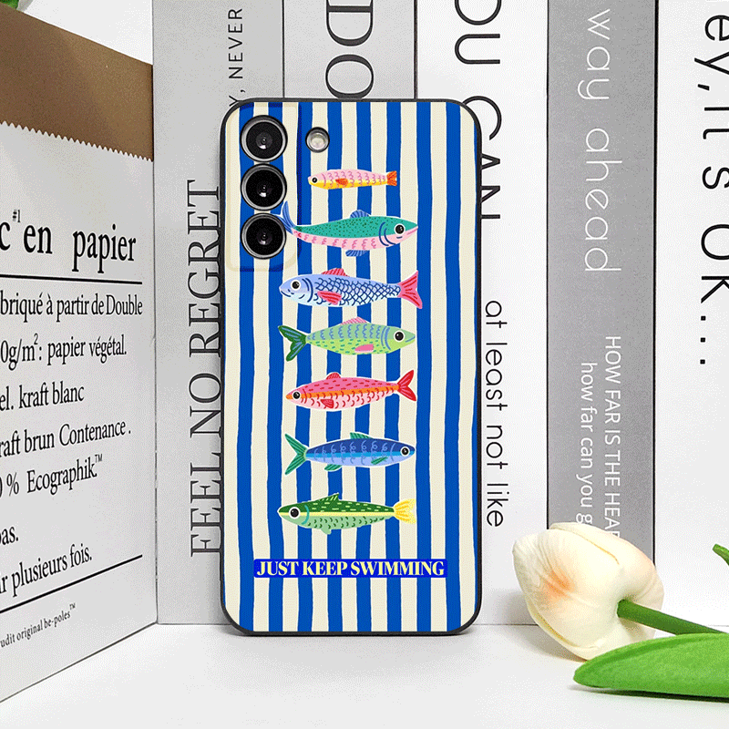 Sevimli Çizgili Desenli Sardal - Phone Cases Oppo incelemesi ve fiyatı