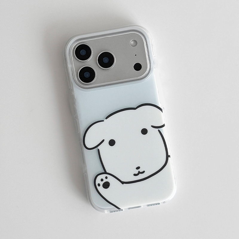 Kore Minimalist Sevimli Köpek  - Phone Cases Korea incelemesi ve fiyatı