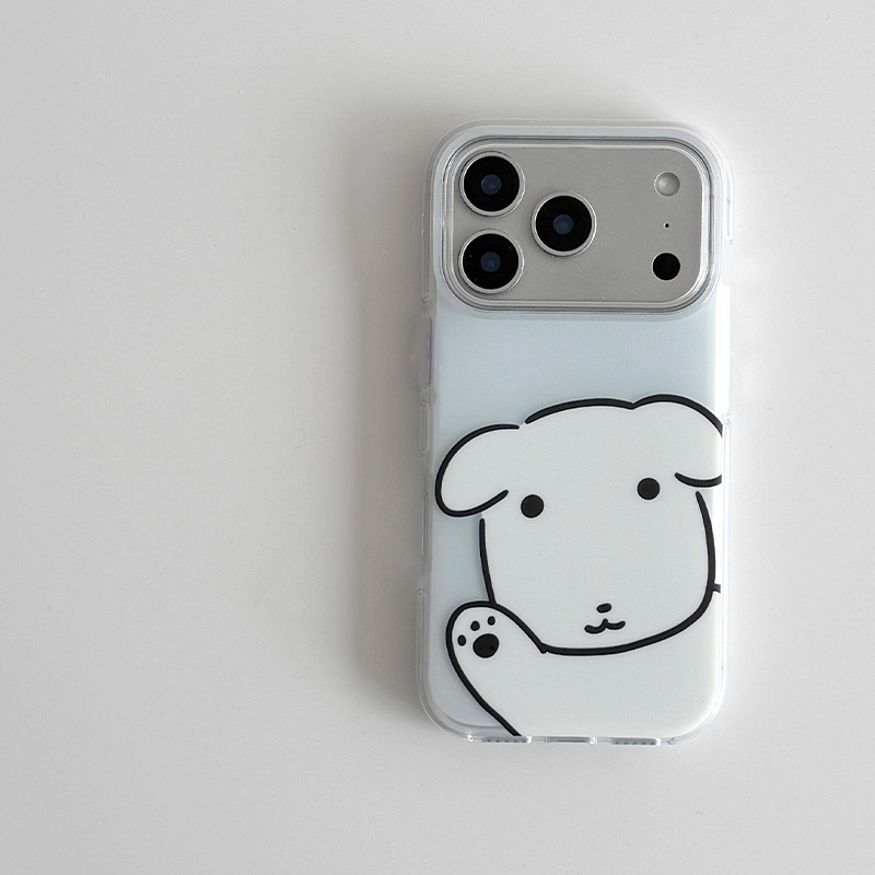 Kore Minimalist Sevimli Köpek  - Phone Cases Korea incelemesi ve fiyatı