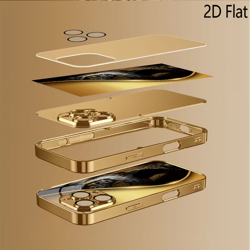 Altın Kaplan Desenli temperli  - Phone Cases With Camera Cover incelemesi ve fiyatı