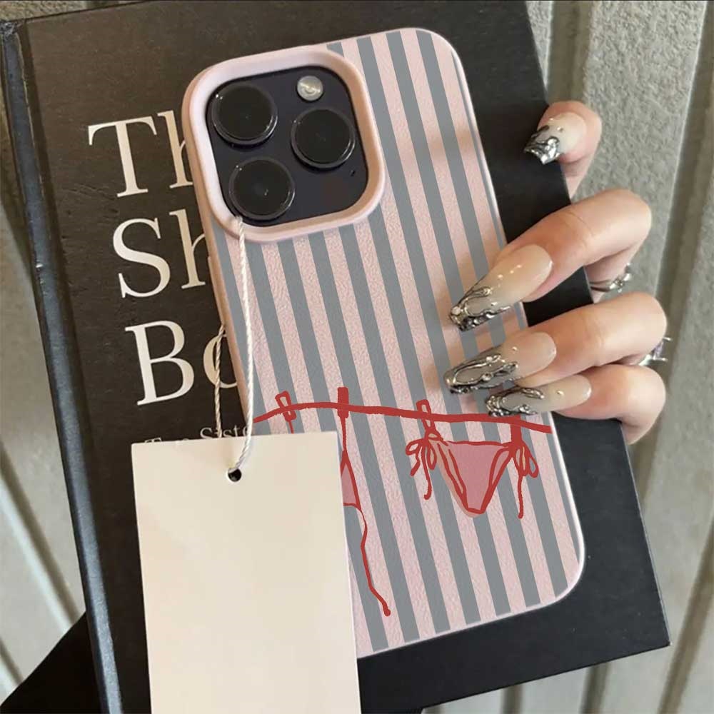 Mavi Beyaz Çizgili Bikini Dese - Phone Cases Blue incelemesi ve fiyatı