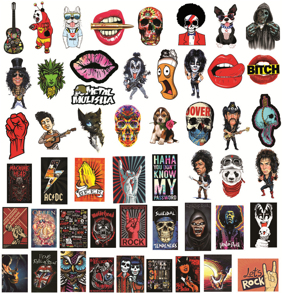 50 adet Vintage Rock çıkartmal - Phone Cases Kids incelemesi ve fiyatı