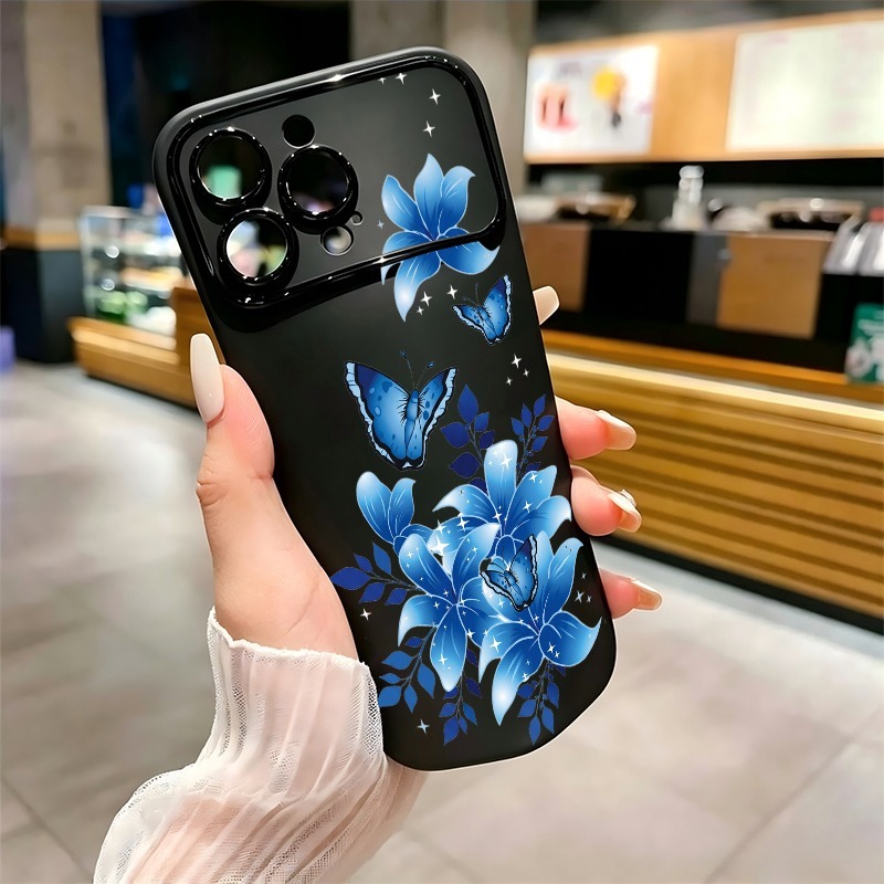 Mavi Kelebek Çiçek Desenli Tel - Phone Cases Blue incelemesi ve fiyatı