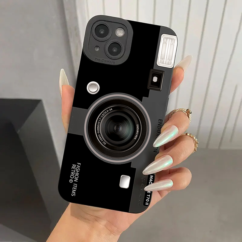 Vintage Kamera Desenli Silikon - Phone Cases With Camera Cover incelemesi ve fiyatı