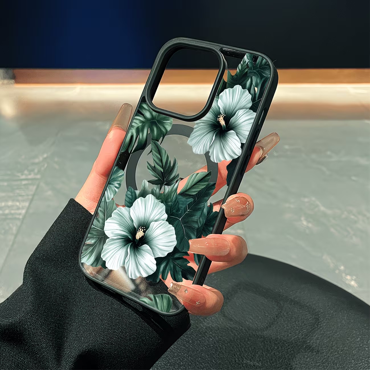 Yeşil Çiçek Desenli Telefon Kı - Phone Cases Magnetic incelemesi ve fiyatı