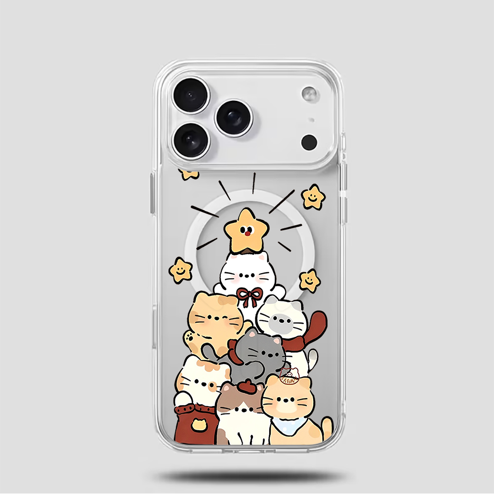 Sevimli Karikatür Kedi Baskılı - Phone Cases Magnetic incelemesi ve fiyatı