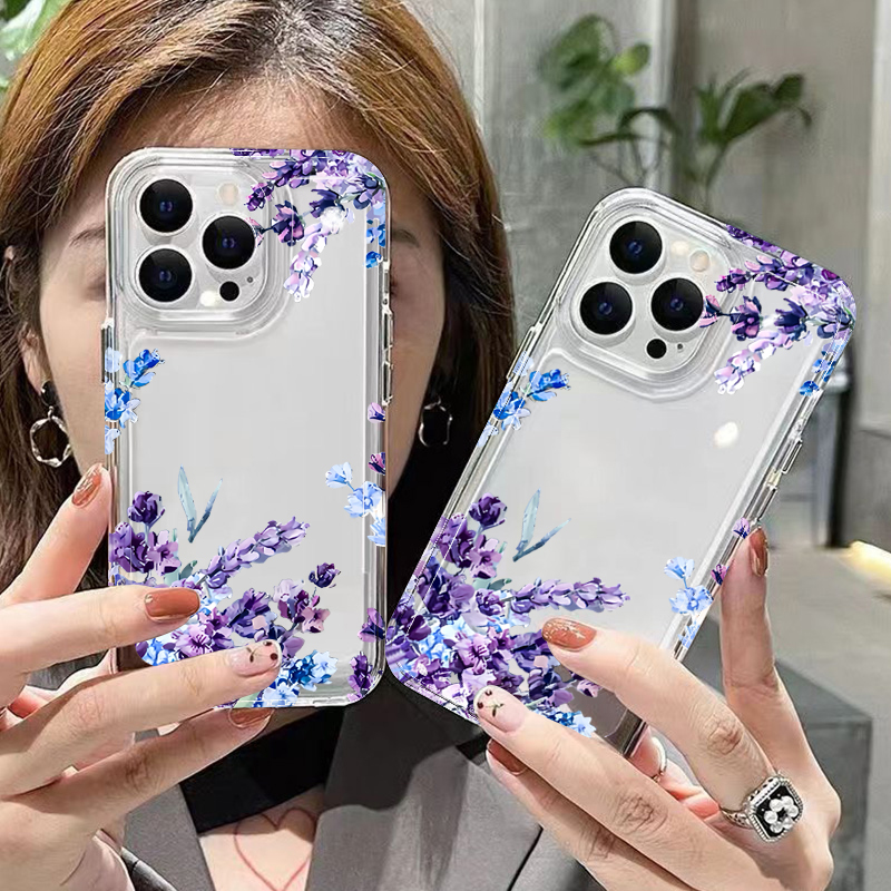 Mor Çiçekli Yumuşak TPU Telefo - Phone Cases Purple incelemesi ve fiyatı